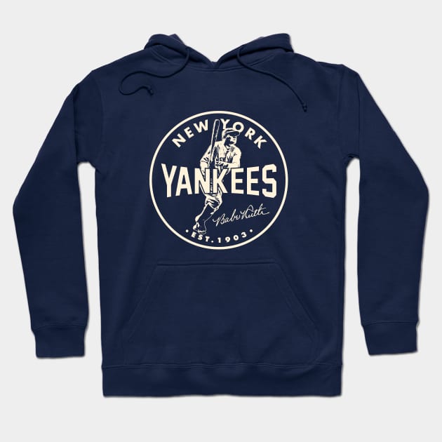 Babe Ruth Yankees 2 by Buck Tee Originals Hoodie by Buck Tee